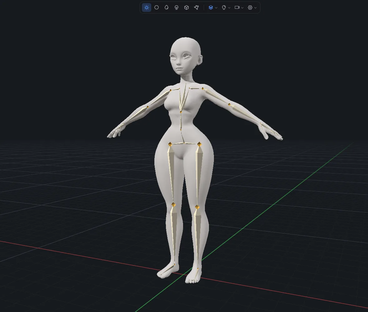 Rig e pesos de skin