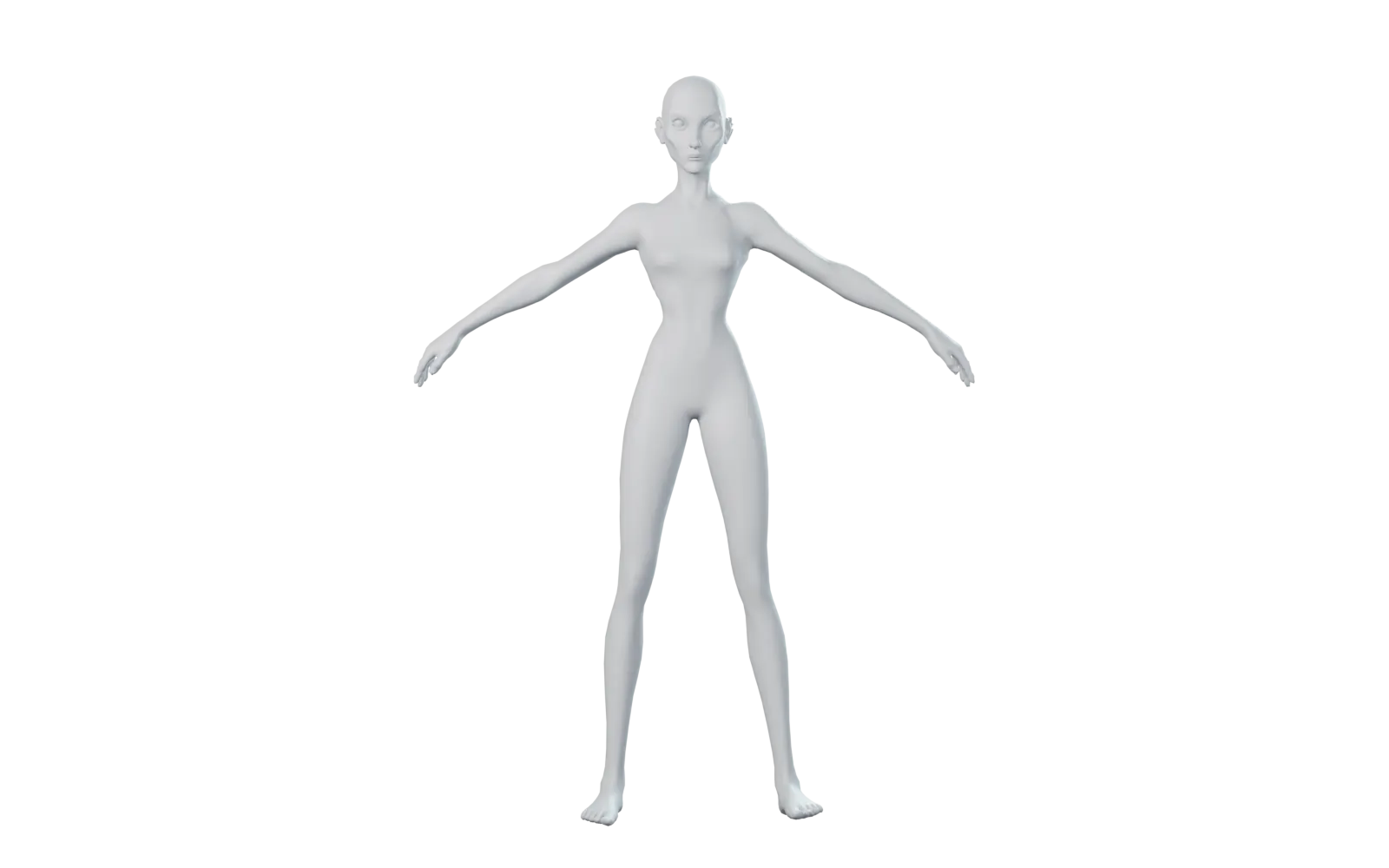 Tall character, rigged by Enfigure